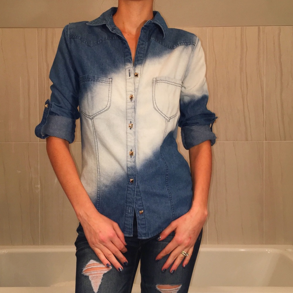 Jean long sleeve shirt